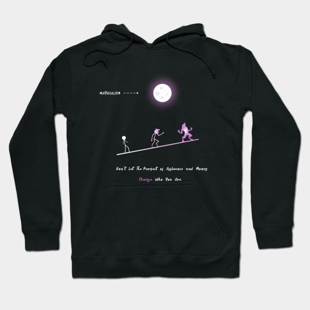 MATERIALISTIC WEREWOLF Hoodie by VISUALIZED INSPIRATION